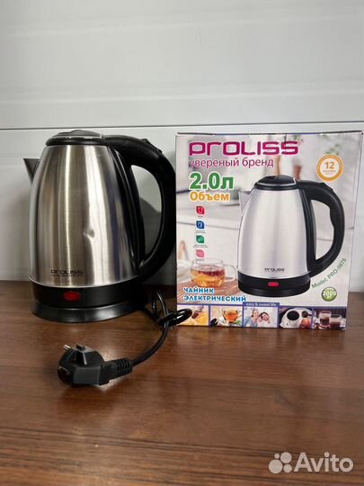 Электрический чайник, 2000Вт, 2 литра