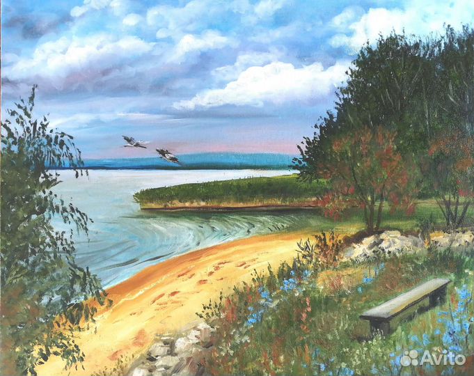 Усинский залив. Холст на подрамнике 40х50