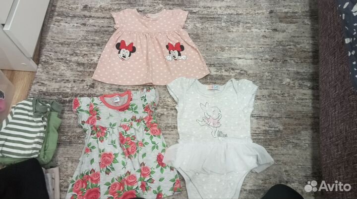 Вещи пакетом на девочку 74-80