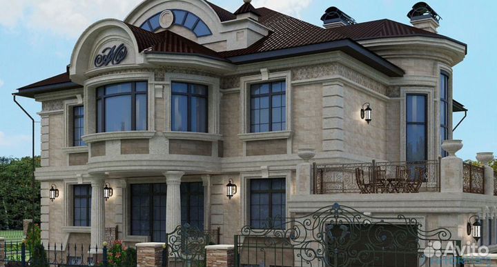 Фасад кавказский камень