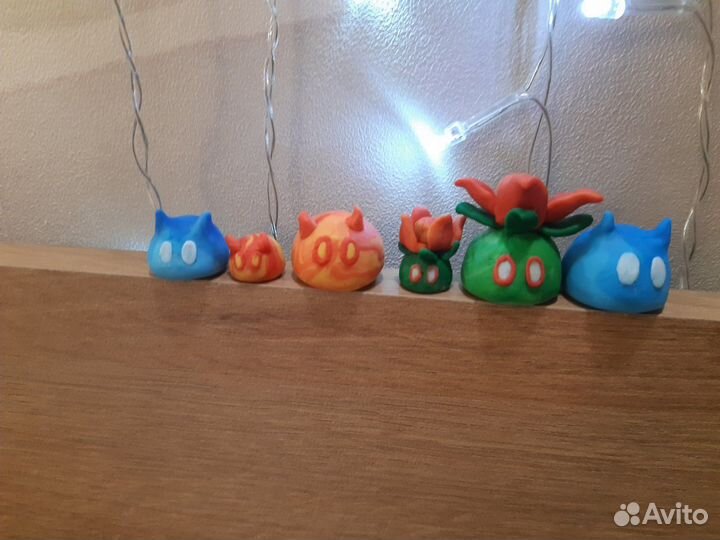 Слаймы из геншин импакта маленькие