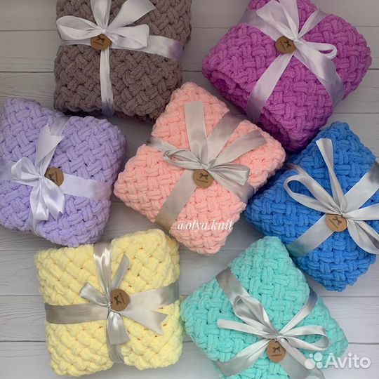 Плюшевые пледы для малышей