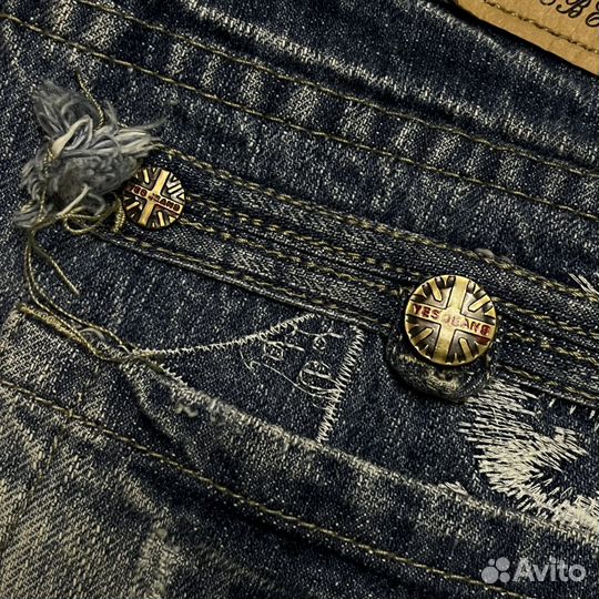 Джинсовая мини-юбка