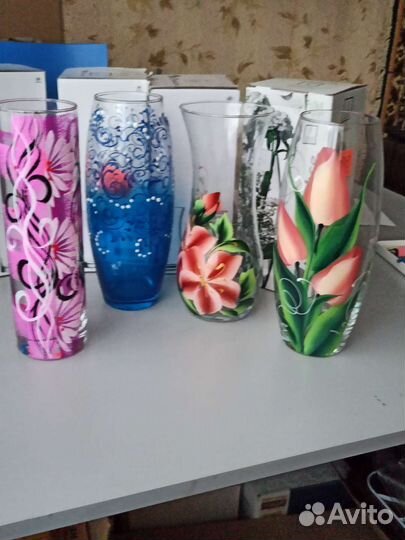 Ваза для цветы стекло