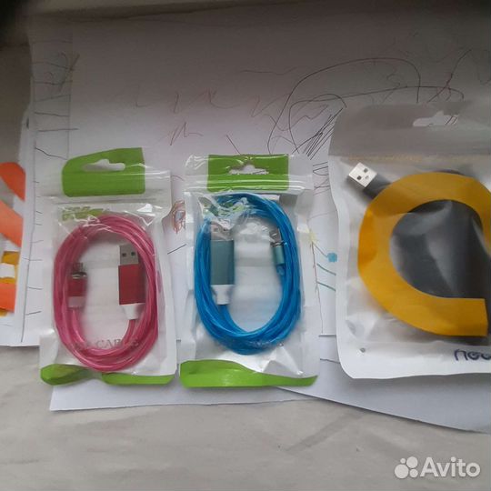 Магнитный светящийся кабель зарядки телефона