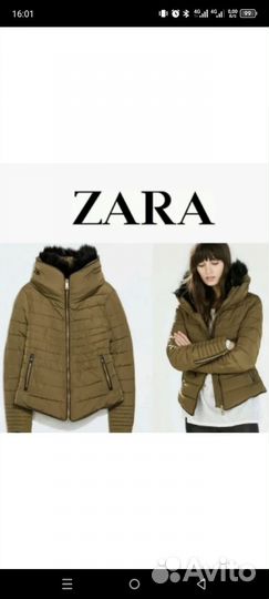 Куртка zara+ пиджак натуральный кожаный