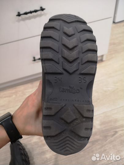 Детские резиновые сапоги сноубутсы Lemigo termix