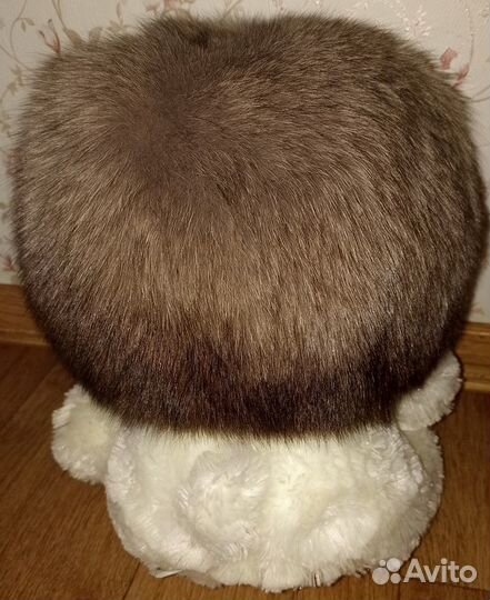 Шапка меховая песец р. 56 3(XL)