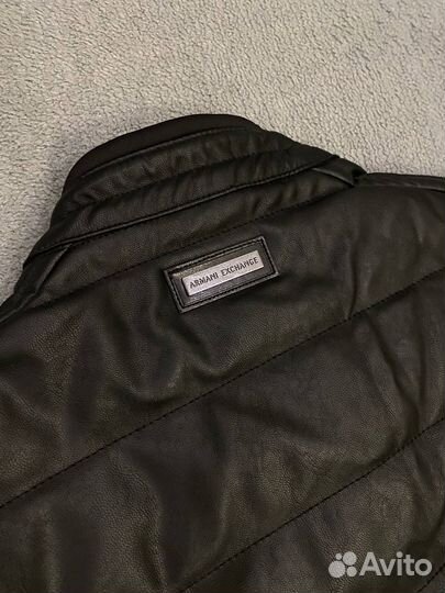 Оригинальная Кожаная куртка Armani