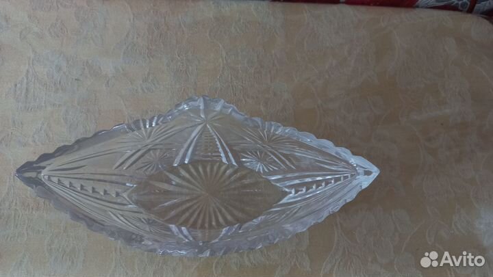Салатник хрустальный СССР