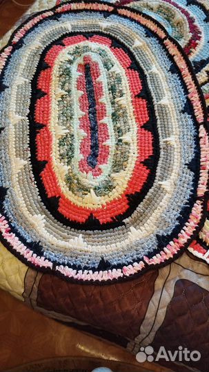 Коврики круглые вязанные