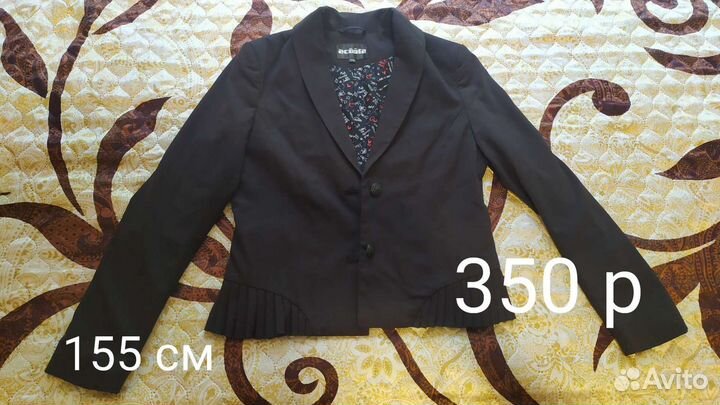 Пиджак и жилет школьный, кофточки для девочки