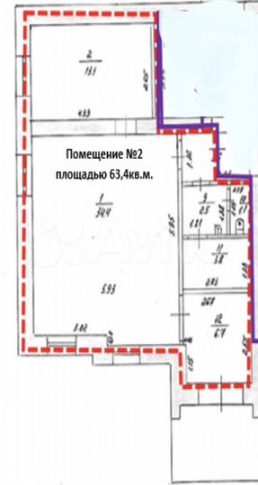 Торговая площадь, 63.4 м²