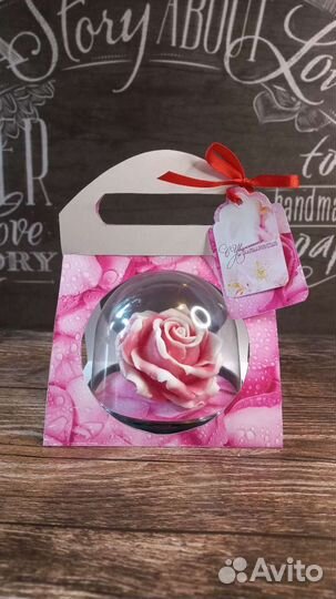 Роза в Куполе Мыло ручной работы