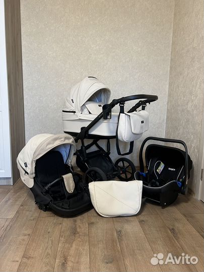 3в1 как новая (эко-кожа) коляска Quali