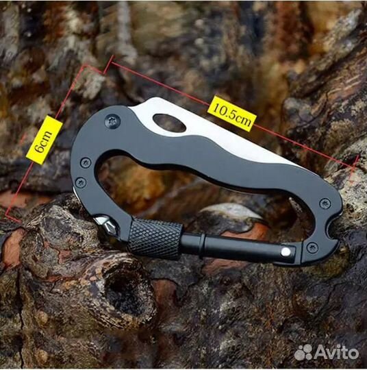 Карабин нож с винтовым замком