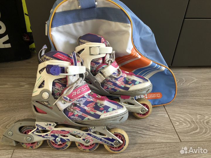 Роликовые коньки детские раздвижные
