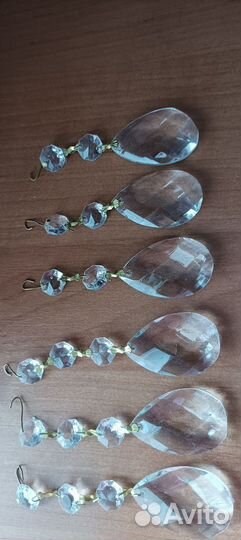 Хрустальные подвесы, Бра без плафона