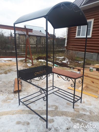 Кованые мангалы с крышей