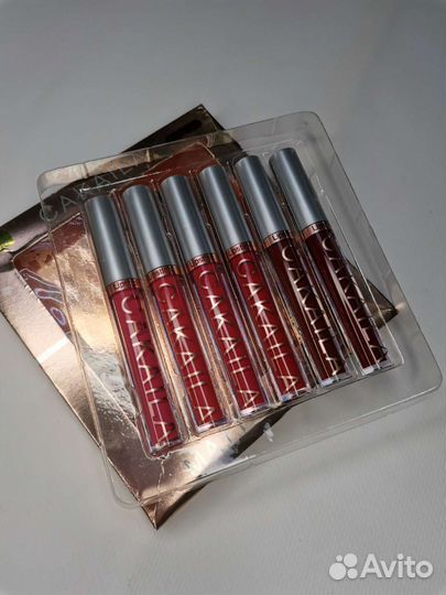 Набор матовых помад Cakaila 6шт