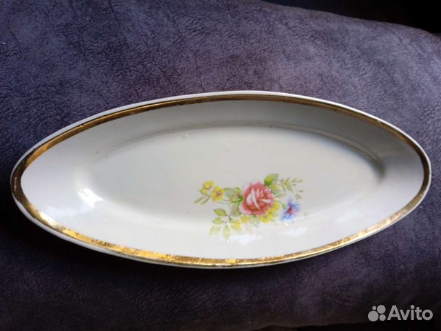 Селедочница. Фарфор Дулево