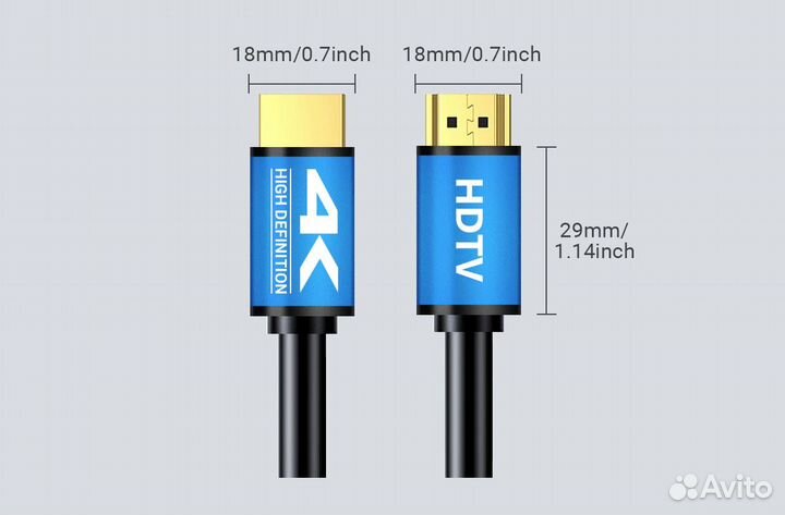 Новый Кабель hdmi 4K 1.5 метра