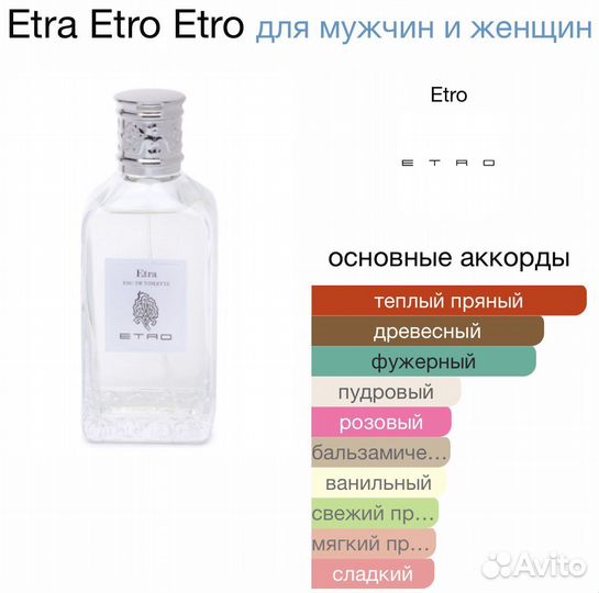 Парфюм Etra Etro распив