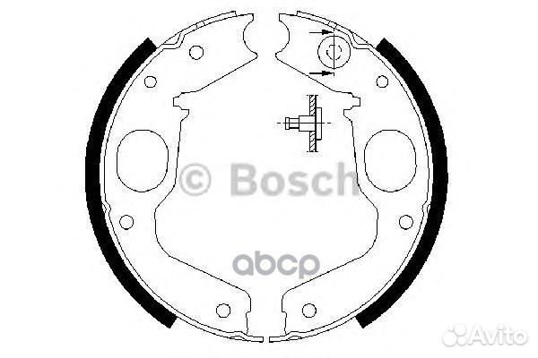 Колодки тормозные барабанные зад 09864877