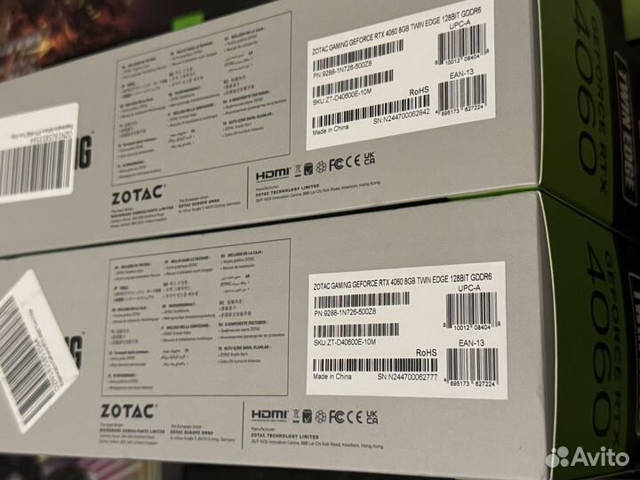 Видеокарта Zotac RTX 4060 8GB Twin Edge (Новая)