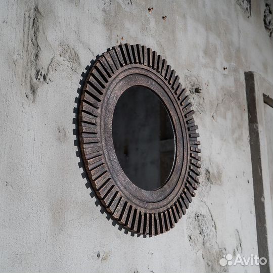Зеркало Worn Gear in a Wooden Frame