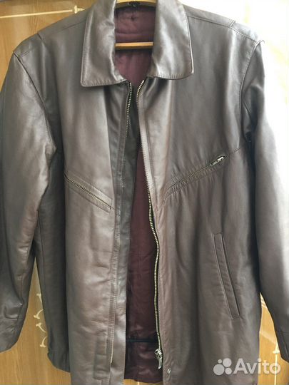 Куртка летного состава кожаная. Шевретка. 52/5.Нов