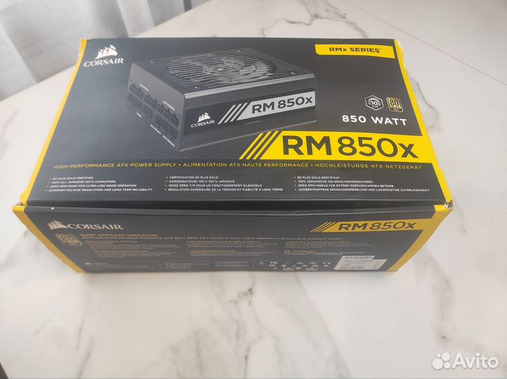 Блок питания Corsair rm850x gold