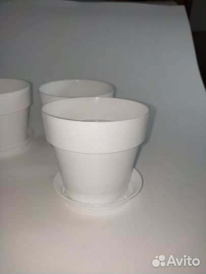 Кашпо горшок для цветов 3 шт набор новый