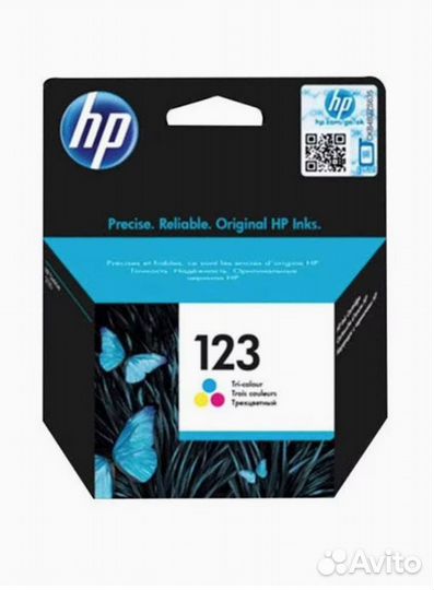 Картридж струйный цветной HP 123 color (F6V16AE)