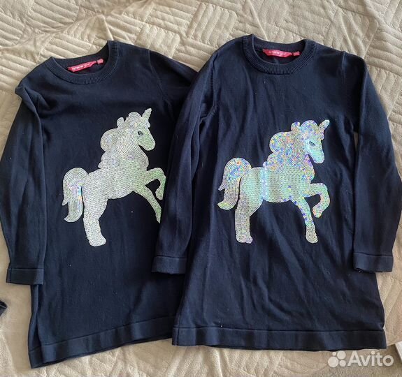 Одежда для девочек двойняшек 122-128