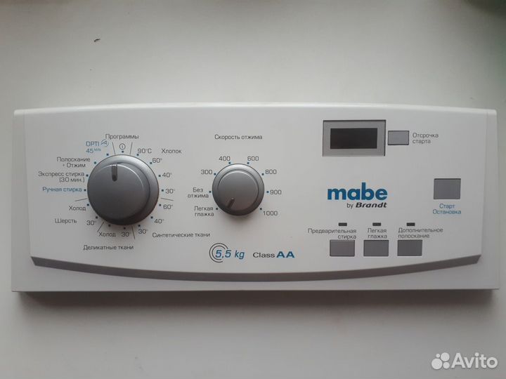 Панель стиральной машины mabe mwt1 510