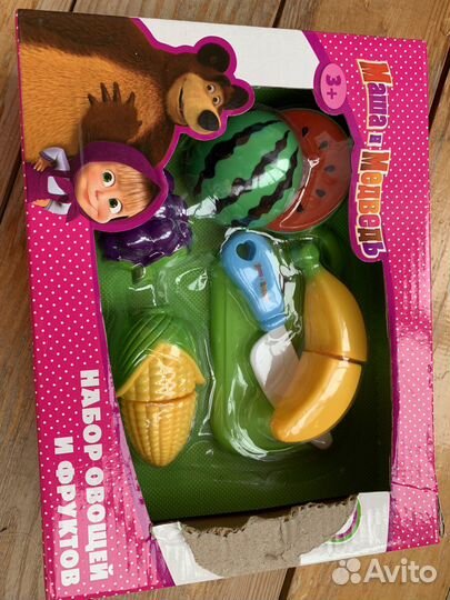 Набор фруктов и овощей на липучках