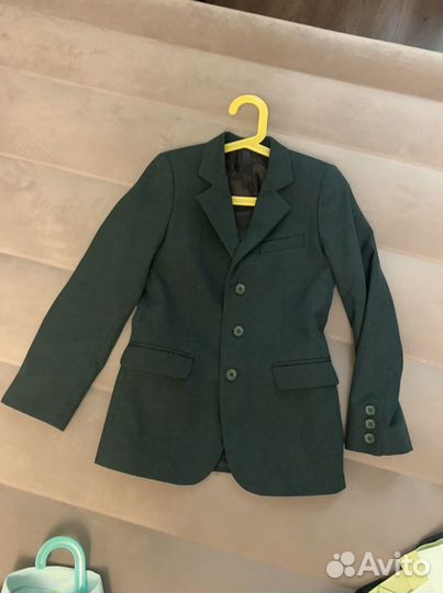 Школьный костюм, школьная форма, пиджак + жилетка