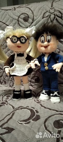 Куклы Бармалейкин и Знайкина