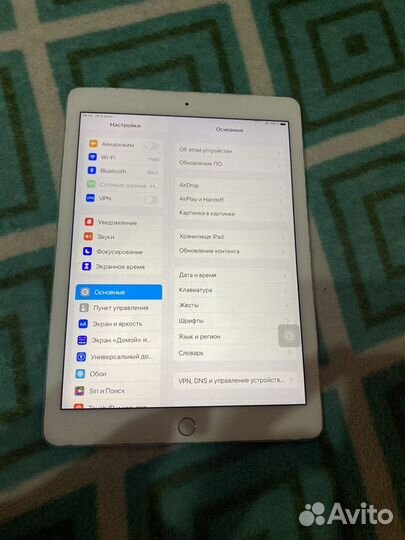 iPad air 2 64gb wifi + celluar на запчасти