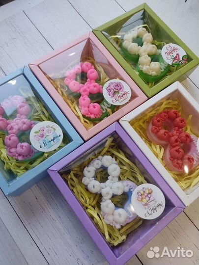 Мыло ручной работы наборы к 8 марта
