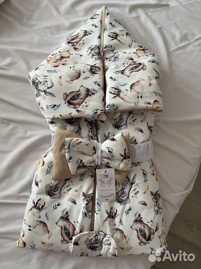 Конверт на выписку для девочки осень