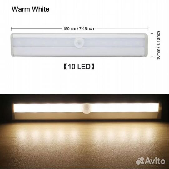 Подсветка в шкаф светодиодная (новая)