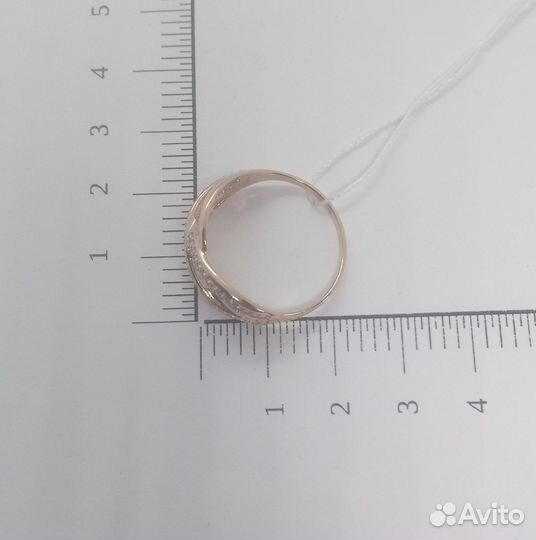 Золотое кольцо с фианитом 20р