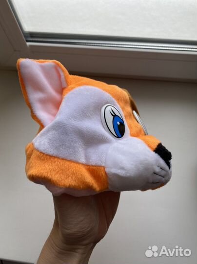 Шапка-маска карнавальная рыжий котик