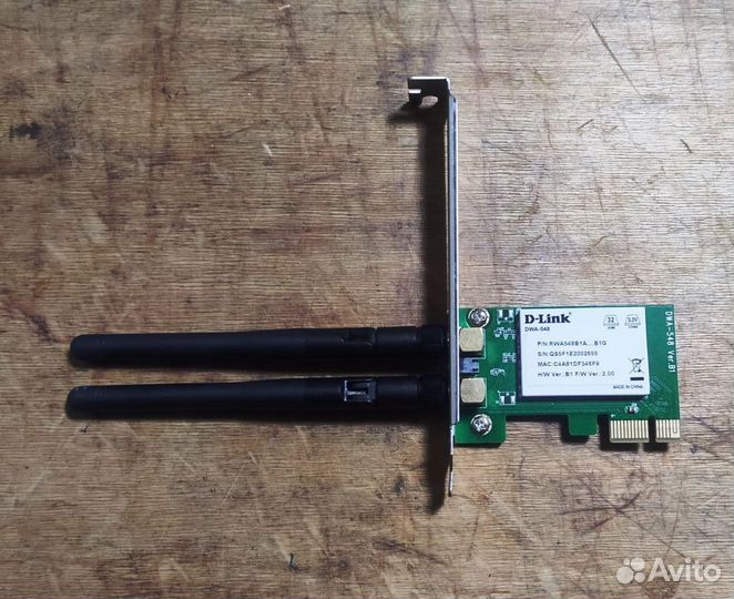 Сетевой адаптер Wi Fi D-Link N300 PCI Express