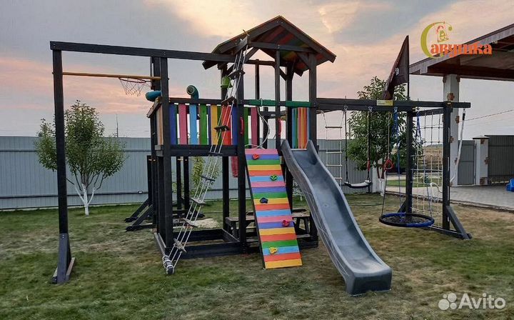 Детская площадка Савушка 2 (Black Edition)