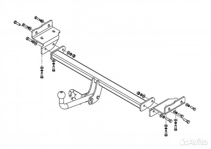 Фаркоп для Hyundai ix35, Автос
