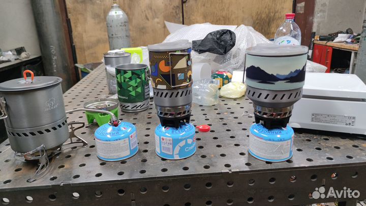 Туристическая газовая горелка JetFire Windburner