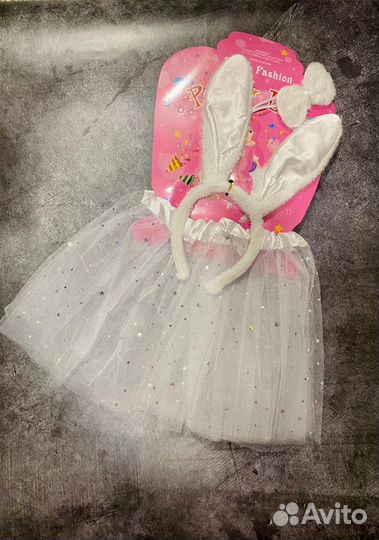 Ушки зайчика и юбочка костюм Зайчика